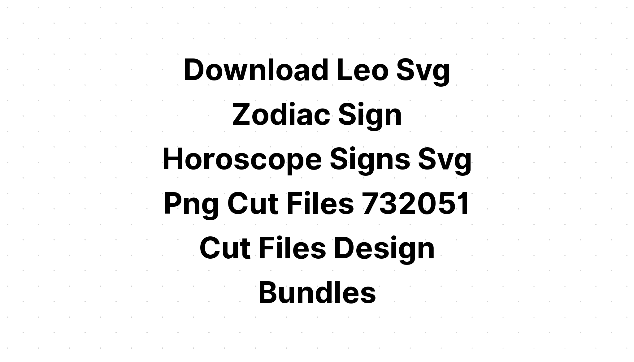 Download Water Signs Zodiac Set SVG File